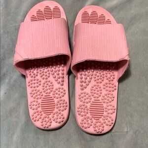 Pink Slide Sandals with Massage Soles